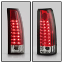 Chevy C/K Series 1500-3500 88-98 / Sierra 88-98 / Blazer 92-94 / Suburban 92-99 / Tahoe 94-99 / Escalade LED Bakljus - Röda Klara Spyder Auto