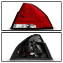 Chevy Impala 2006-2013 LED Bakljus - Röda Klara Spyder Auto