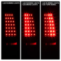 Chevy Silverado 1500/2500 03-06 (Passar ej stepside) LED Bakljus - Svarta Röktonade Spyder Auto