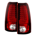 Chevy Silverado 1500/2500 03-06 (Passar ej stepside) LED Bakljus - Röda Klara Spyder Auto