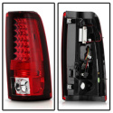Chevy Silverado 1500/2500 03-06 (Passar ej stepside) LED Bakljus - Röda Klara Spyder Auto