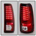Chevy Silverado 1500/2500 03-06 (Passar ej stepside) LED Bakljus - Röda Klara Spyder Auto