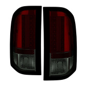 ALT-YD-CS07-LED-RS Chevy Silverado 07-13 (Passar ej Modeller med dubbla backlampor typ 921) LED Bakljus - Röda Röktonade Spyder Auto (1)
