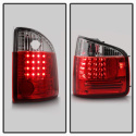 Chevy S10 94-04 / Sonoma 94-04 / Isuzu Hombre 96-00 LED Bakljus - Röda Klara Spyder Auto