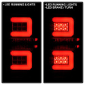 Chevy 1500 14-16 / Silverado 2500HD/3500HD (Dubbelmontage) 15-16 Ljuslist LED Bakljus - Svarta Spyder Auto