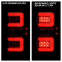 Chevy 1500 14-16 / Silverado 2500HD/3500HD (Dubbelmontage) 15-16 Ljuslist LED Bakljus - Svarta Röktonade Spyder Auto