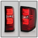 Chevy 1500 14-16 / Silverado 2500HD/3500HD (Dubbelmontage) 15-16 Ljuslist LED Bakljus - Röda Klara Spyder Auto