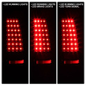 Chevy Silverado 1500/2500 99-02 (Passar ej stepside) / Sierra 1500/2500/3500 99-03 LED Bakljus - Svarta Spyder Auto