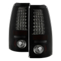Chevy Silverado 1500/2500 99-02 (Passar ej stepside) / Sierra 1500/2500/3500 99-03 LED Bakljus - Svarta Röktonade Spyder Auto