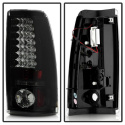 Chevy Silverado 1500/2500 99-02 (Passar ej stepside) / Sierra 1500/2500/3500 99-03 LED Bakljus - Svarta Röktonade Spyder Auto