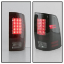 Ram 1500-3500 09-14 LED Bakljus - (För Modeller utan LED-belysning) - Svarta Röktonade Spyder Auto