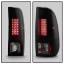 Ford F150 Styleside 97-03 / F250/350/450/550 Super Duty 99-07 LED Bakljus - Svarta Röktonade Spyder Auto