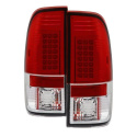 Ford F150 Styleside 97-03 / F250/350/450/550 Super Duty 99-07 LED Bakljus - Röda Klara Spyder Auto