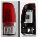 Ford F150 Styleside 97-03 / F250/350/450/550 Super Duty 99-07 LED Bakljus - Röda Klara Spyder Auto