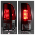 Ford F150 Styleside 97-03 / F250/350/450/550 Super Duty 99-07 LED Bakljus - Röda Klara Spyder Auto