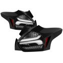 Ford Focus 15-17 LED Bakljus Med Sekventiella Blinkers - Svart Spyder Auto