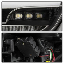 Ford Focus 15-17 LED Bakljus Med Sekventiella Blinkers - Svart Spyder Auto