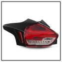 Ford Focus 15-17 LED Bakljus Med Sekventiella Blinkers - Röda Spyder Auto