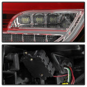 Ford Focus 15-17 LED Bakljus Med Sekventiella Blinkers - Röda Spyder Auto