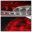Ford Focus 15-17 LED Bakljus Med Sekventiella Blinkers - Röda Spyder Auto
