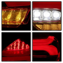 Ford Focus 15-17 LED Bakljus Med Sekventiella Blinkers - Röda Spyder Auto
