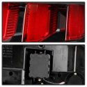 Ford Mustang 2010-2012 Röd Light Bar (Sekventiell Blinkers) LED Baklampor - Svarta Spyder Auto Spyder Auto