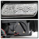 Ford Mustang 2010-2012 Röd Light Bar (Sekventiell Blinkers) LED Baklampor - Svarta Spyder Auto Spyder Auto