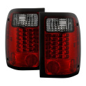 Ford Ranger 01-05 LED Bakljus - Röda Röktonade Spyder Auto