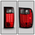 Ford Ranger 01-05 LED Bakljus - Röda Röktonade Spyder Auto