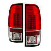 ALT-YD-FS07-LED-G2-RC Ford Super Duty 08-15 Version 2 LED Bakljus - Röda Klara Spyder Auto (1)