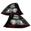 Honda Civic 04-05 2Dr LED Bakljus - Svarta Spyder Auto