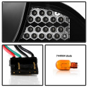 Honda Civic 04-05 2Dr LED Bakljus - Svarta Spyder Auto