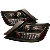 ALT-YD-HC06-2D-LED-BK Honda Civic 06-08 2Dr LED Bakljus - Svarta Spyder Auto (1)