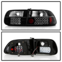 Honda Civic 92-95 3DR LED Bakljus - Svarta Spyder Auto