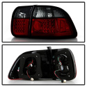 Honda Civic 96-98 4Dr LED Bakljus - Röda Röktonade Spyder Auto