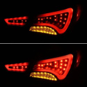 Hyundai Sonata 11-13 LED Bakljus - Ljuslist - Svarta Spyder Auto