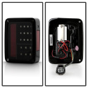 Jeep Wrangler 07-15 LED Bakljus - Svarta Röktonade Spyder Auto