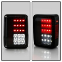 Jeep Wrangler 07-15 LED Bakljus - Svarta Röktonade Spyder Auto