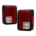 Jeep Wrangler 07-15 LED Bakljus - Röda Klara Spyder Auto