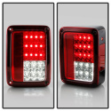 Jeep Wrangler 07-15 LED Bakljus - Röda Klara Spyder Auto