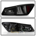 Lexus IS250 06-08 LED Bakljus - Svarta Röktonade Spyder Auto