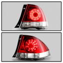 Lexus IS 300 01-03 LED Bakljus - Röda Klara Spyder Auto