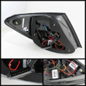 Mercedes Benz W204 C-Class 08-11 LED Bakljus - (För Modeller utan LED-belysning) - Röktonade Spyder Auto