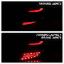 Mercedes Benz W204 C-Class 11-14 LED Bakljus (Passar LED-Modeller) - Svarta Spyder Auto