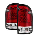 Toyota Tacoma 95-00 LED Bakljus - Röda Klara Spyder Auto