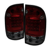 ALT-YD-TT95-LED-RS Toyota Tacoma 95-00 LED Bakljus - Röda Röktonade Spyder Auto (1)