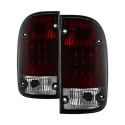 Toyota Tacoma 95-00 LED Bakljus - Röda Röktonade Spyder Auto