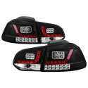 Volkswagen Golf / GTI 10-13 LED Bakljus - Svarta Spyder Auto