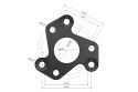 Adapter Kardan 110mm Till 96mm ZF / Getrag Växellåda