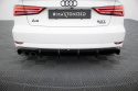Audi A3 Sedan 8V Facelift 2016-2020 Bakre Diffuser (Med Dubbla Utblås på ena sidan) Maxton Design